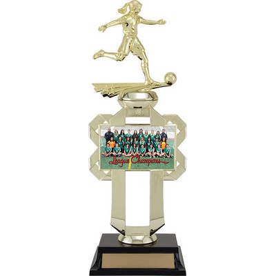 Mosaic Riser & Figure Holder Medal - Riser, Award Trophy, 1"