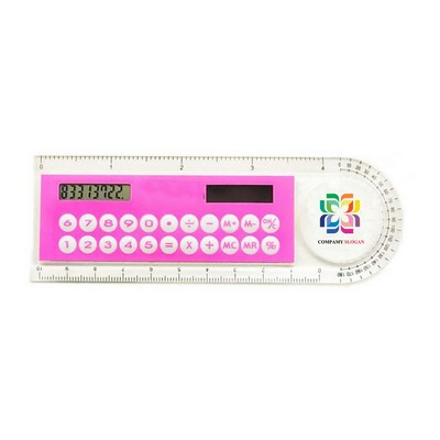 Solar Calculator Ruler with Magnifier