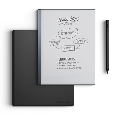 reMarkable The paper tablet with Marker Plus and Leather Folio