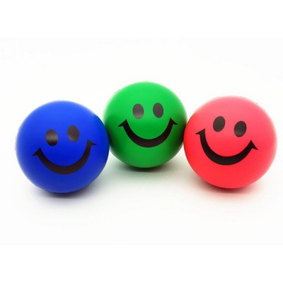PU Stress Reliever Smile Round Ball