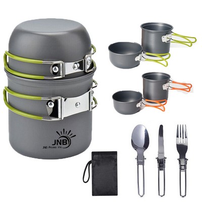 6pcs Camping Lightweight Cookware Kit