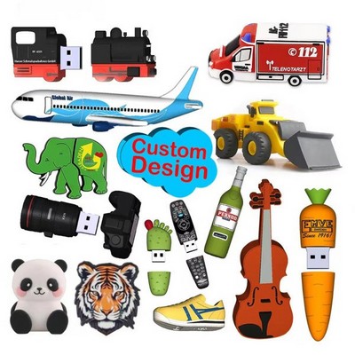 Custom PVC 3D USB Drives(2GB)