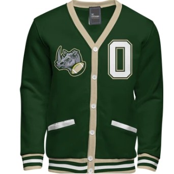Build Your Own Cotton Fleece Varsity Cardigan: No Lining