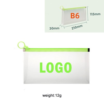 Water-Resistant Zip Bag, Pencil Pouch