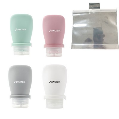 2oz Leak Proof Refillable Travel Accessories for Shampoo Conditioner ( 4pcs Sets )