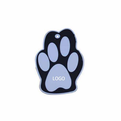 Copper Paw Shaped Collar Tag