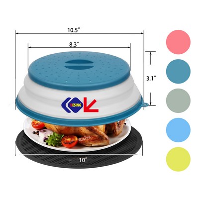 4 in 1 Vented Collapsible Microwave Splatter Cover Mat