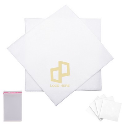 9.8 x 9.8 Inch Wave Pattern Gold-Foiled Napkin