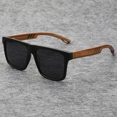 Retro UV Protection Bamboo Wood Sunglasses