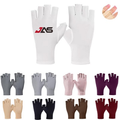 Half Finger Sun Protection UV Gloves