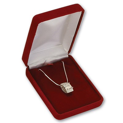 Van Buren Velour Metal Large Pendant Box
