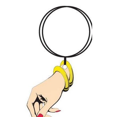Manicured Hand Keychain w/Mirrored Back (8 Square Inch)