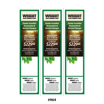 Custom Outdoor LASER-FORMS™ (3 Up-2¾"x11")
