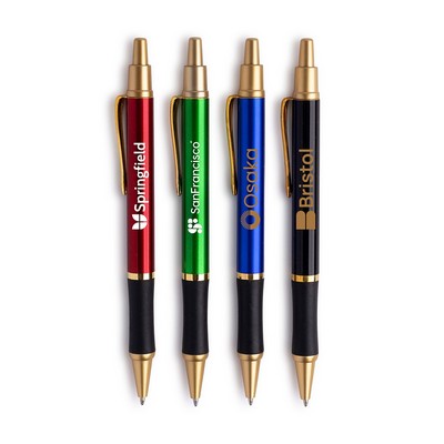 Sleeker Click Pen - Gold Accents