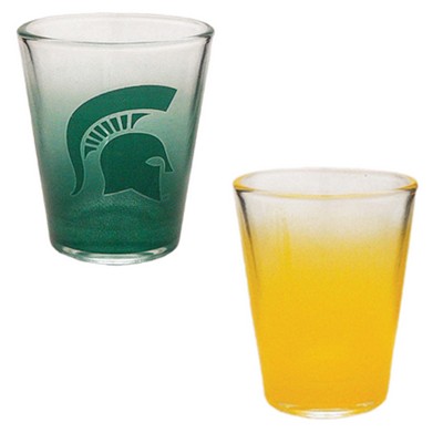 1.5 Oz. Yellow/Clear Shot Glass - Dishwasher Resistant - Precision Spot Color