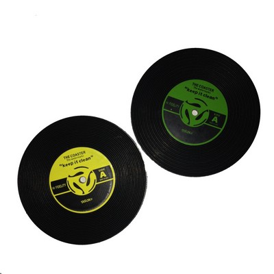 PVC Vinyl Record Drink Coaster/Cup Mat