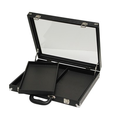 Glass-Top Case For Tray
