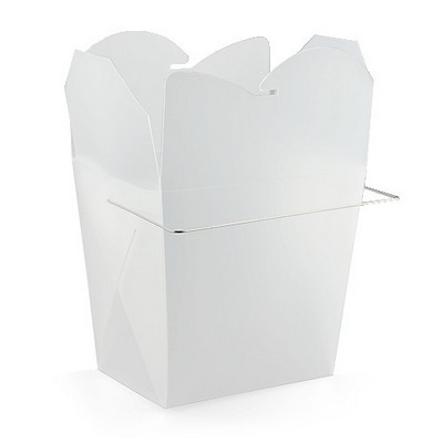 Frosted White Take-Out Box
