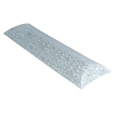 Clear Plastic Pillow Box w/Flower Print (12" x 4¾" x 2")