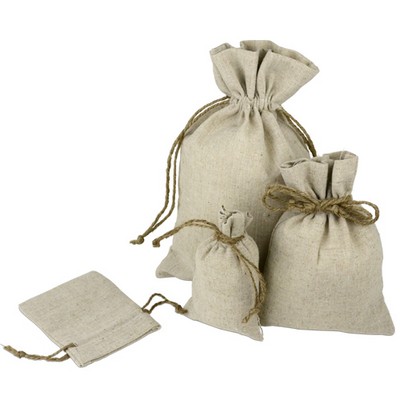 Linen Bag w/Jute Cord (8" x10")