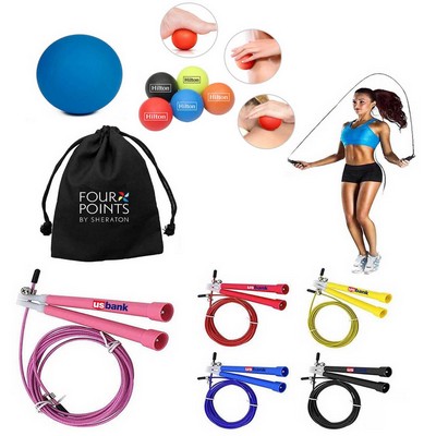 Promotek iBank® Spiky Massage Ball + Jump Rope