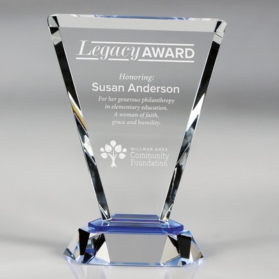 Vortex Blue - Medium optical crystal award