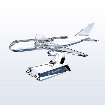 Airplane Award w/2 Engines Crystal Award