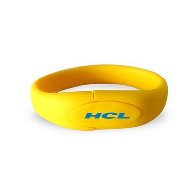 Warrenville Silicon Wristband USB Flash Drive-128MB