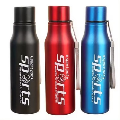 22oz Single Layer Aluminum Sport Water Bottle