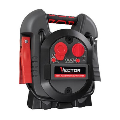 Vector 700 PEAK Amp Jump Starter, 12V DC Power, USB Port, Rechargeable