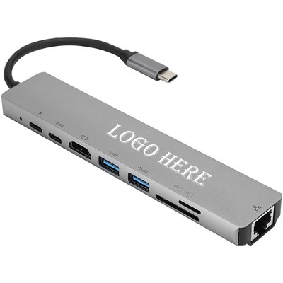 Ultimate 8 In 1 Usb-C Hub