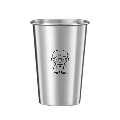12 Ounce Stainless Steel Tumblers Pint Mint Camping Cups