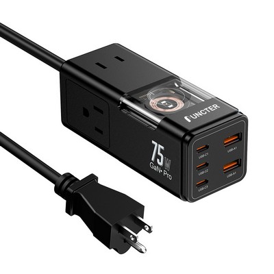 International Travel Adapters W/2 USB Ports & 3 Type C Ports Watch Wireless Charging