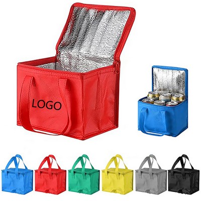 Shoulder Strap Cooler Lunch Bag w/ Thermal Insulation