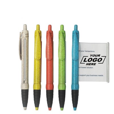 Wheat Straw Eco Friendly Banner Advertising Ball Pen