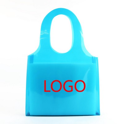 Pvc Clear Blue Shopping Bag