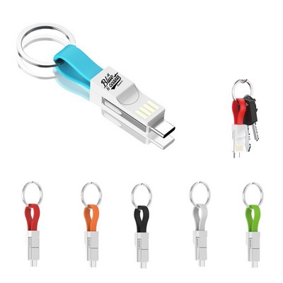 3in1 Fast Charging Keychain Cable