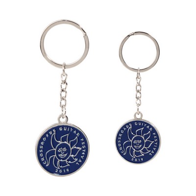 1.25" Soft Enamel Keychain (2 Sided)