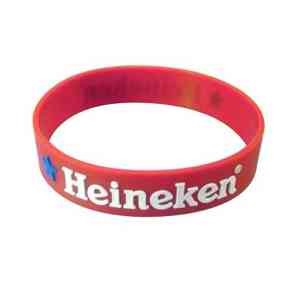 1" Embossed Printed Swirl Color Silicone Wristbands
