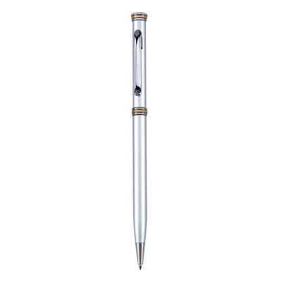 Metallic Ballpoint Twist Metal Pen - Chrome