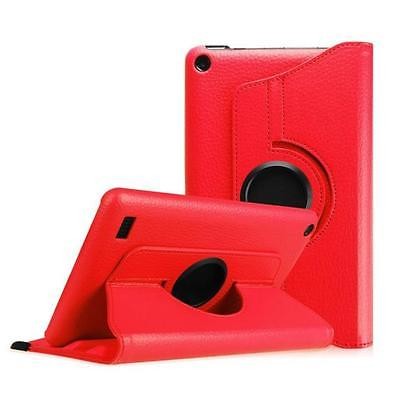 Promotek iBank® Rotate Leatherette Case for Kindle Fire HD 8" (Red)