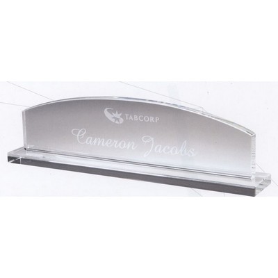 Optical Crystal Name Plate w/Base