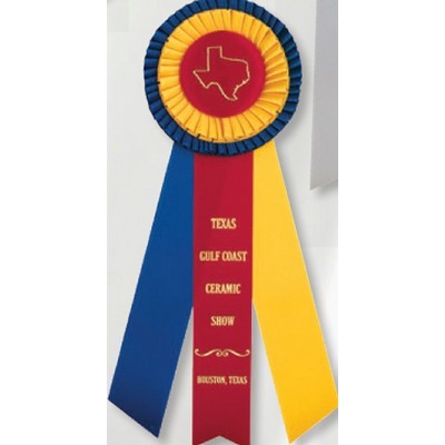 Custom rosette - overall length 12 1/2"