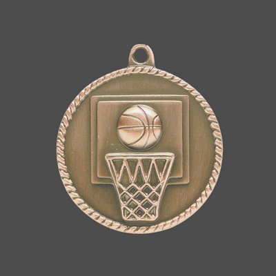2" Bronze Basketball Medal