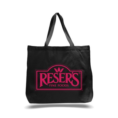 12 Oz. Jumbo Color Cotton Canvas Tote Bag