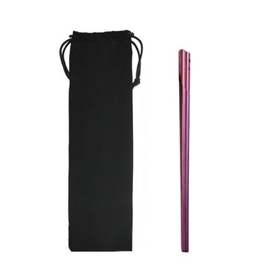 18/8 Stainless Steel Chopsticks w/Velvet Bag