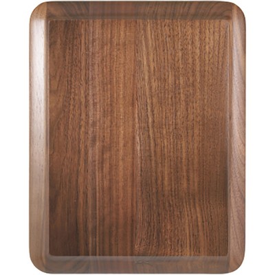 8" x 10" Round Corner Raised Face Genuine Walnut Plaque