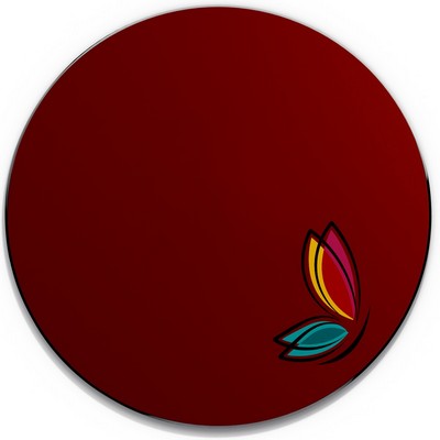Single Color Screen Print Neoprene Round Mouse Pad