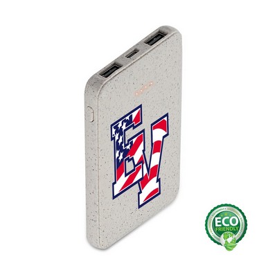 Spelt Eco-Friendly 5000mAh Power Bank-5000mAh