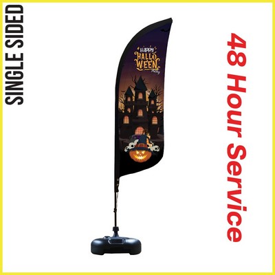 Feather Flag 7' Premium Single-Sided With Water Base & Carry Bag (X-Small) - Made in the USA